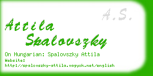 attila spalovszky business card